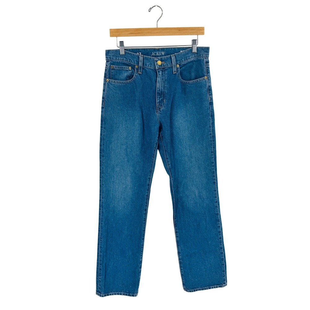 J. Crew Slouchy Straight Jeans Blue 27 Mid-Rise Medium Wash Denim